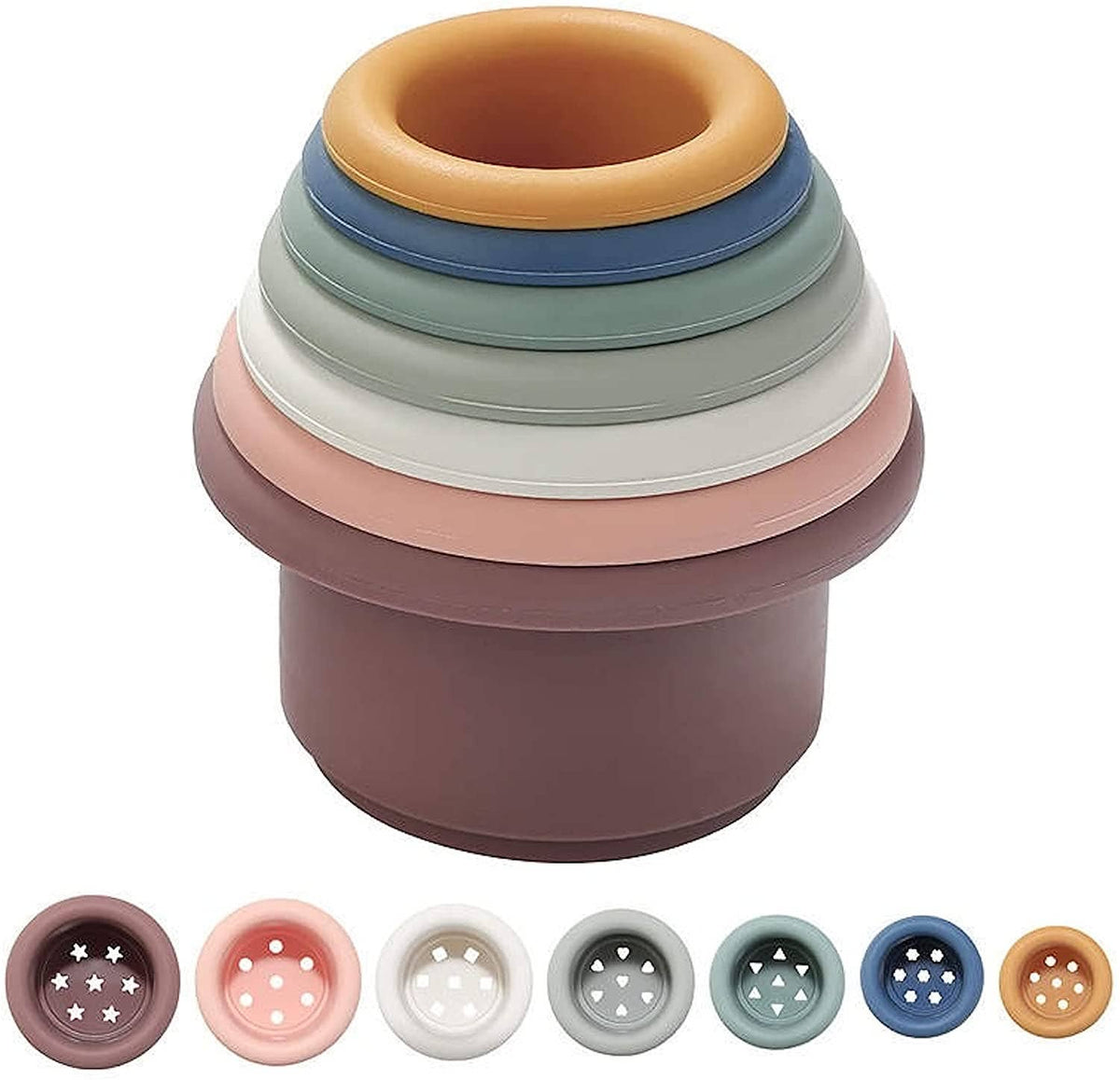 Stacking Cups - Light - Bossy Beans