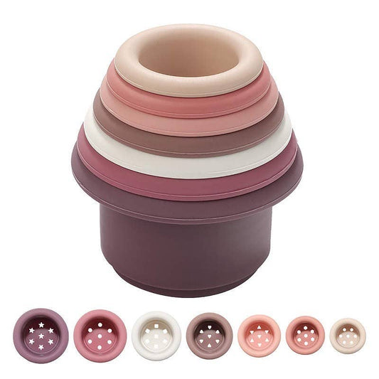 Stacking Cups - Pink - Bossy Beans