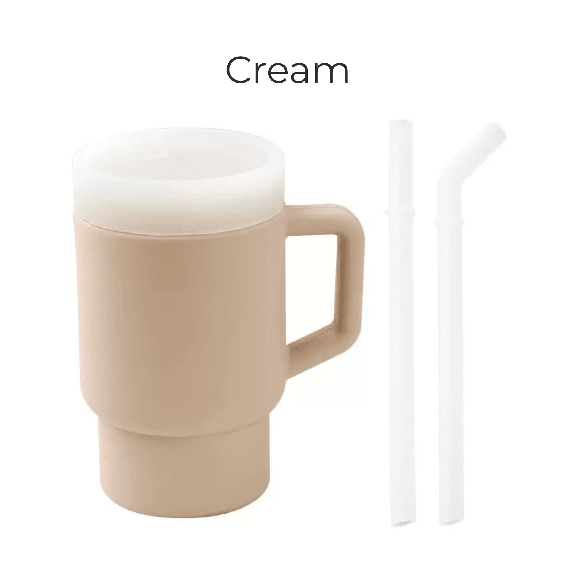 "Stanley-style" Tumbler - Cream - Bossy Beans
