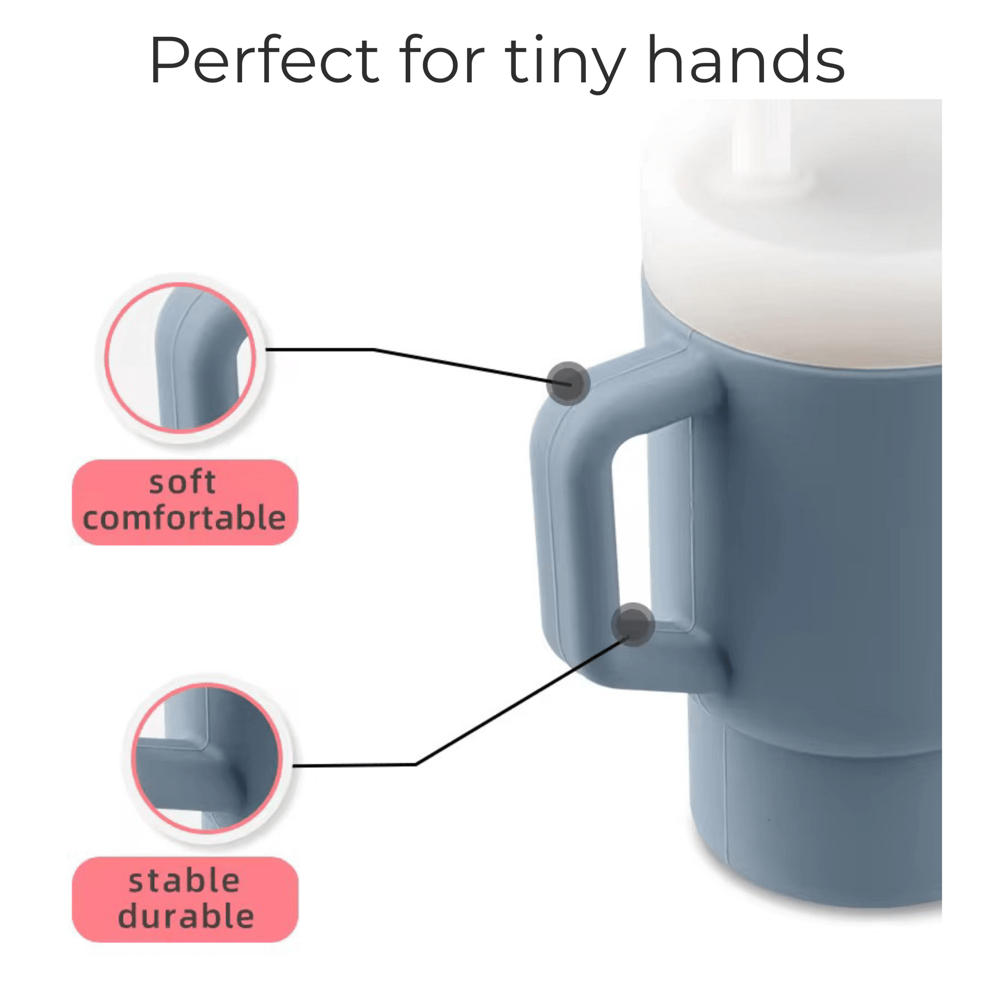 "Stanley-style" Tumbler - Cream - Bossy Beans