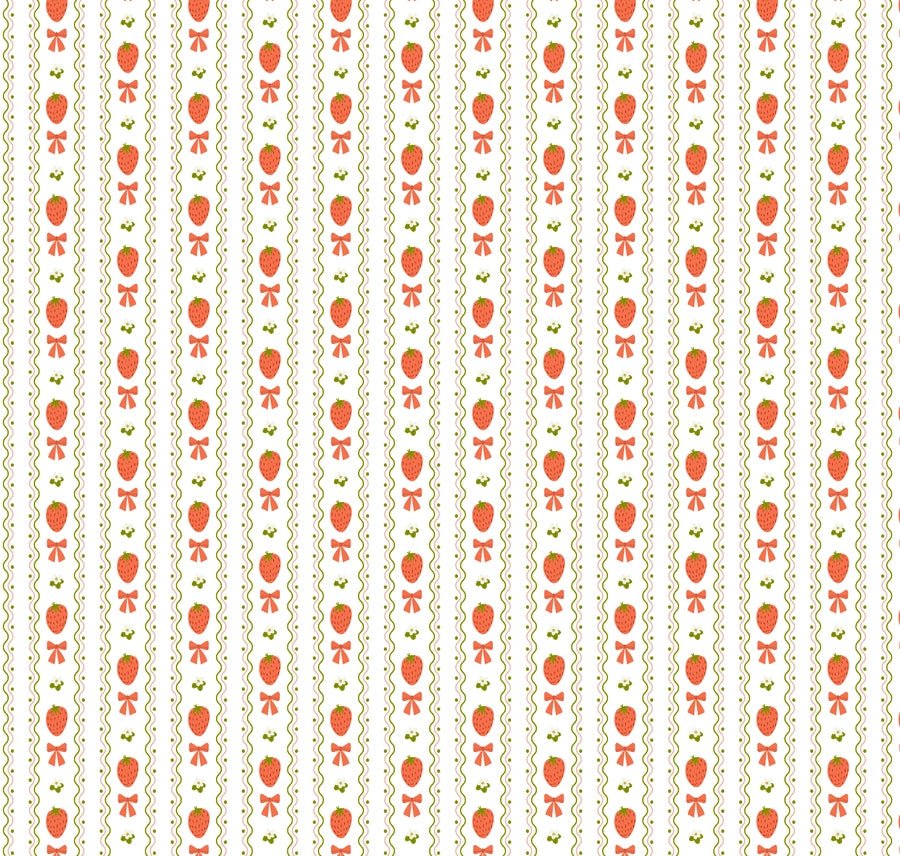 Strawberry Bamboo Baby Sleeper - Bossy Beans