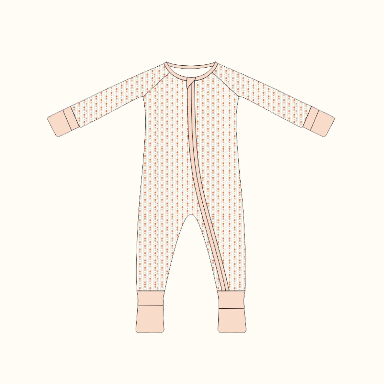 Strawberry Bamboo Baby Sleeper - Bossy Beans