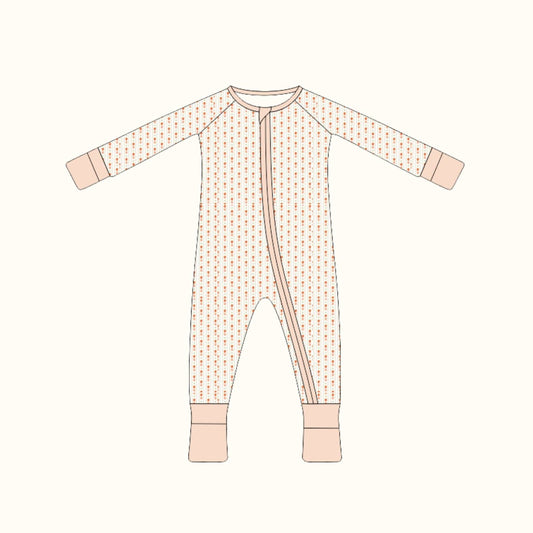 Strawberry Bamboo Baby Sleeper - Bossy Beans