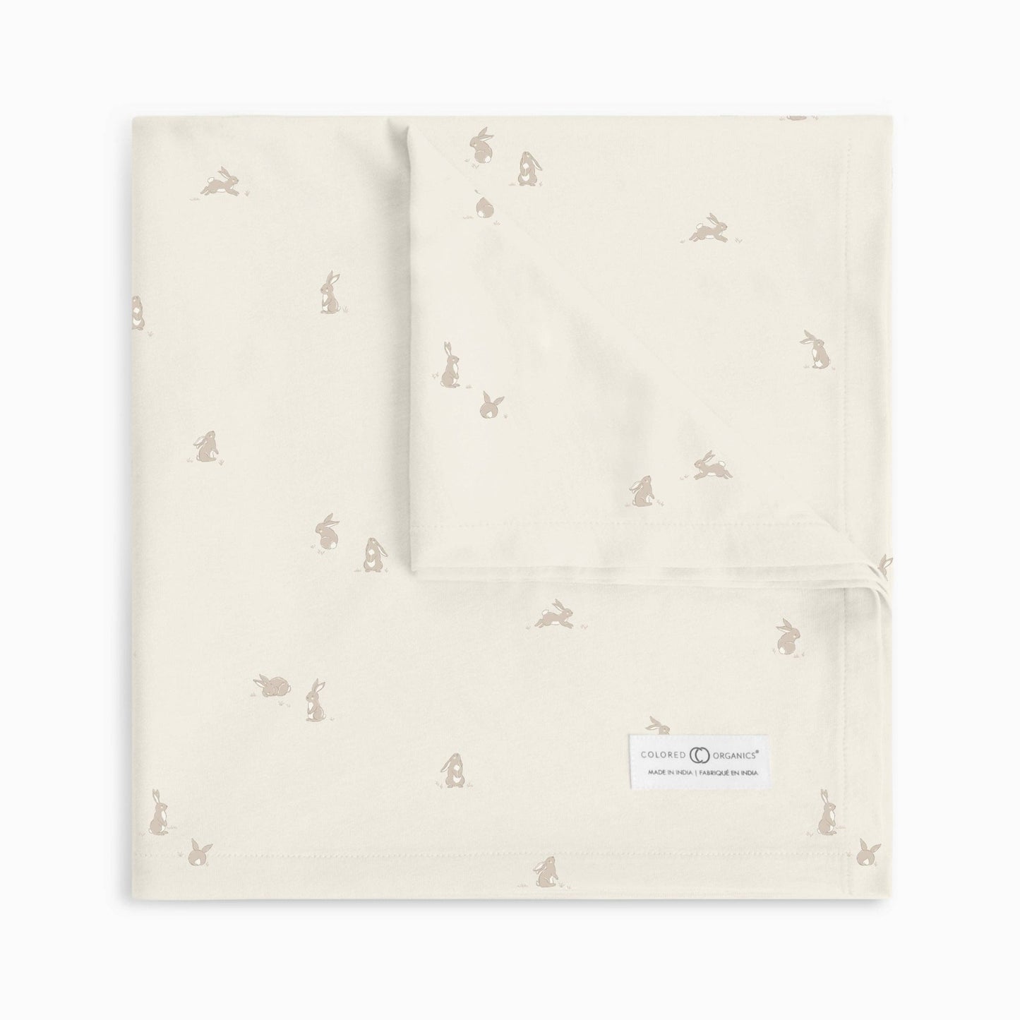 Swaddle Blanket: Bunny / Oat + Clay - Bossy Beans