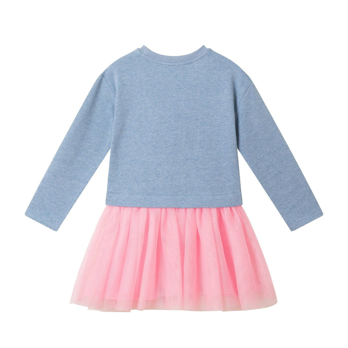 Sweatshirt-Tulle Dress | Teddy Bear - Bossy Beans