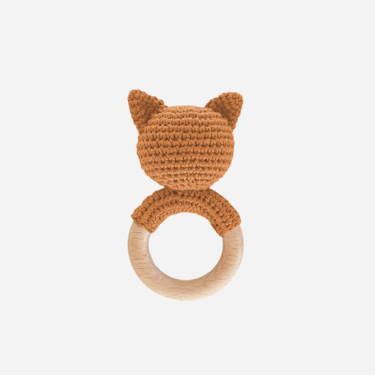 Teether Fox Cotton Rattle - Bossy Beans