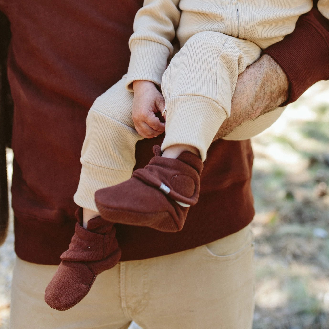 Terry Baby Boots - Redwood - Bossy Beans