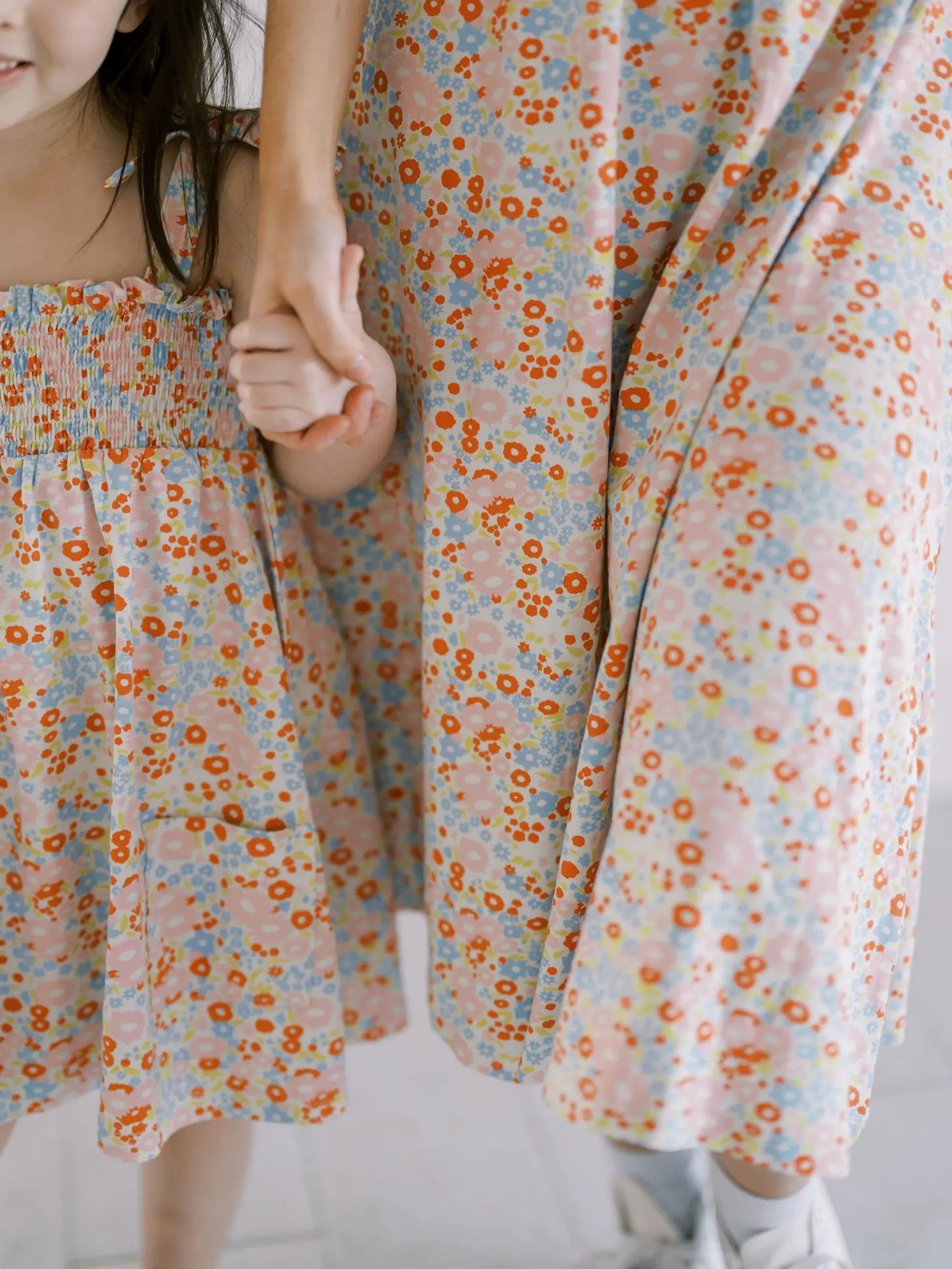 The Everyday Smock Dress - Retro Floral - Bossy Beans