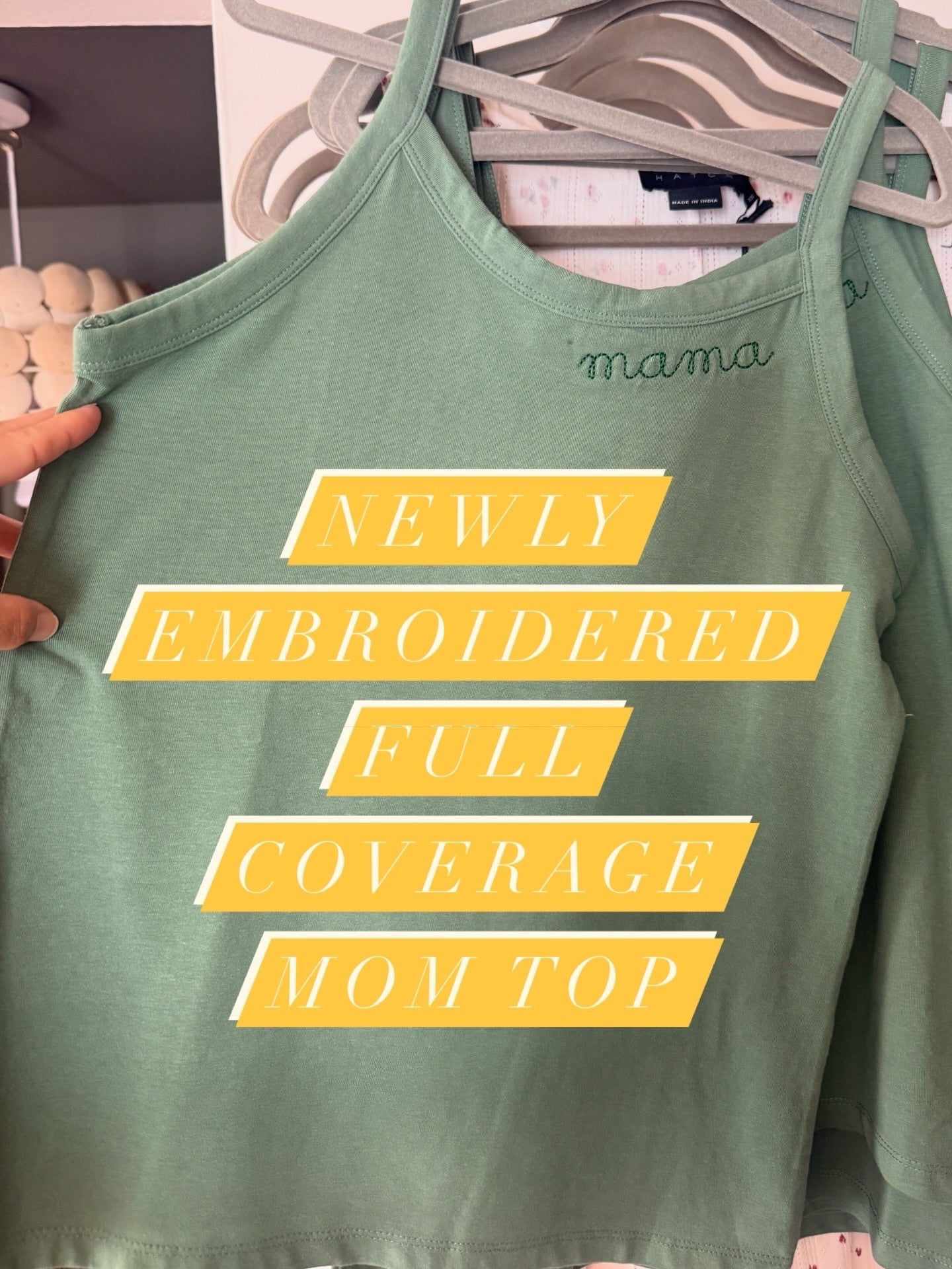 The Mom Tank - Green - Bossy Beans