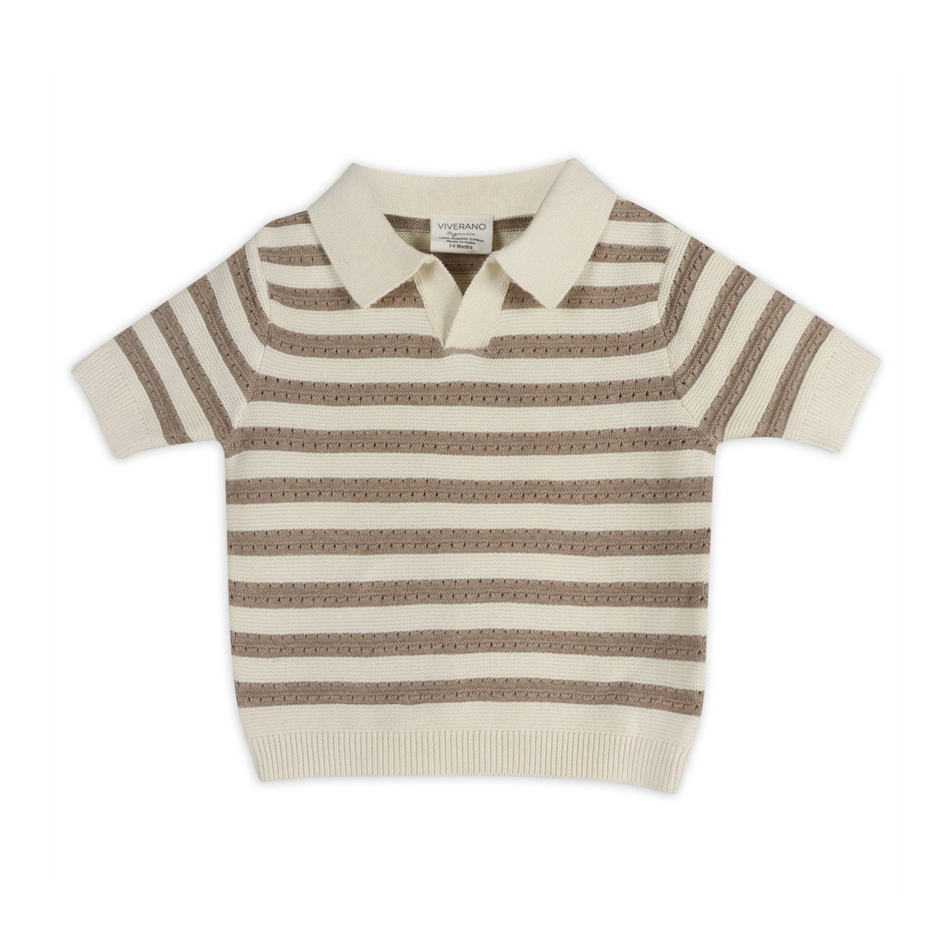 Theo Textured Baby Polo Shirt & Shorts Set - Bossy Beans