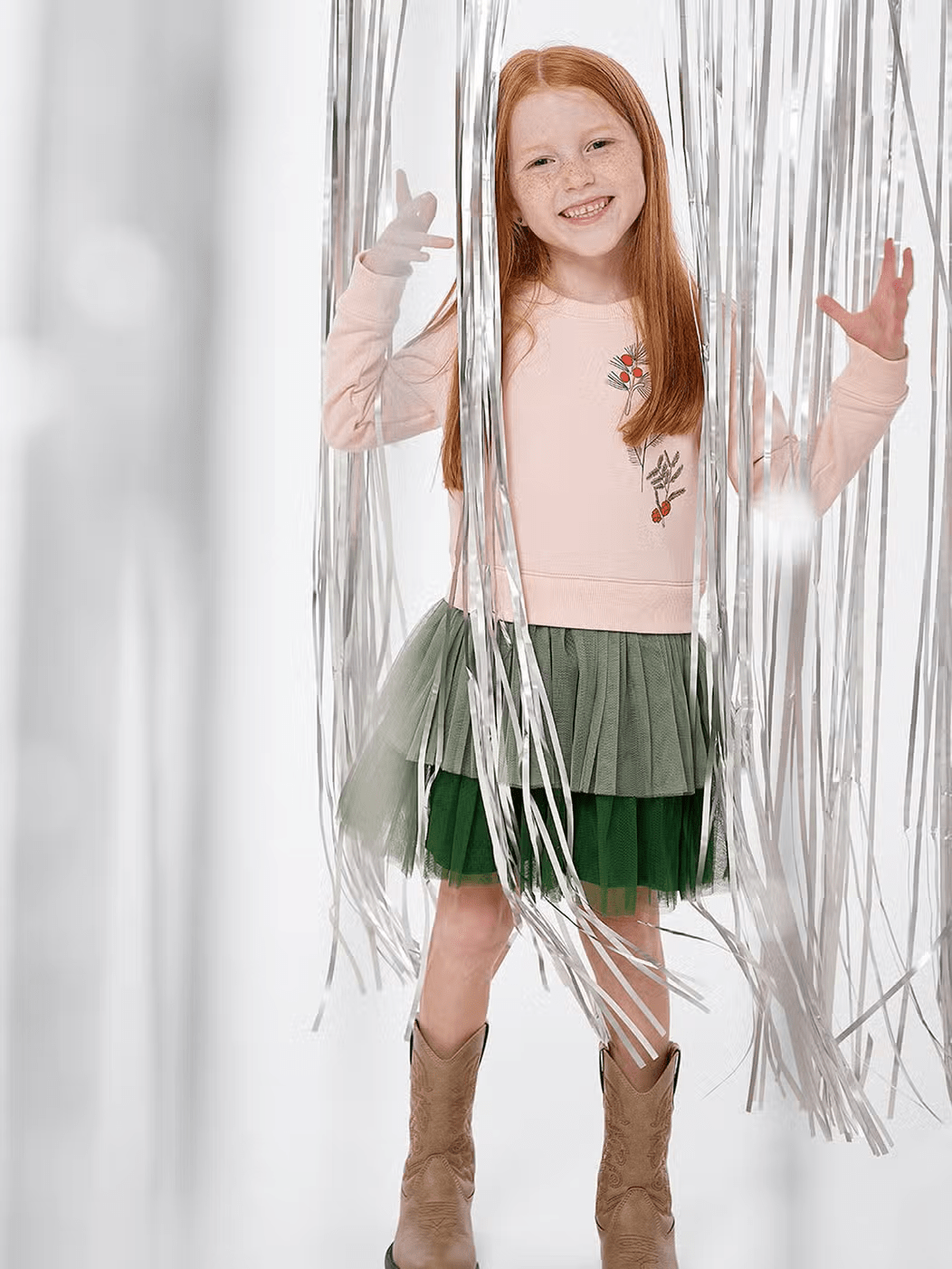 Tulle Sweatshirt Dress - Botany - Bossy Beans