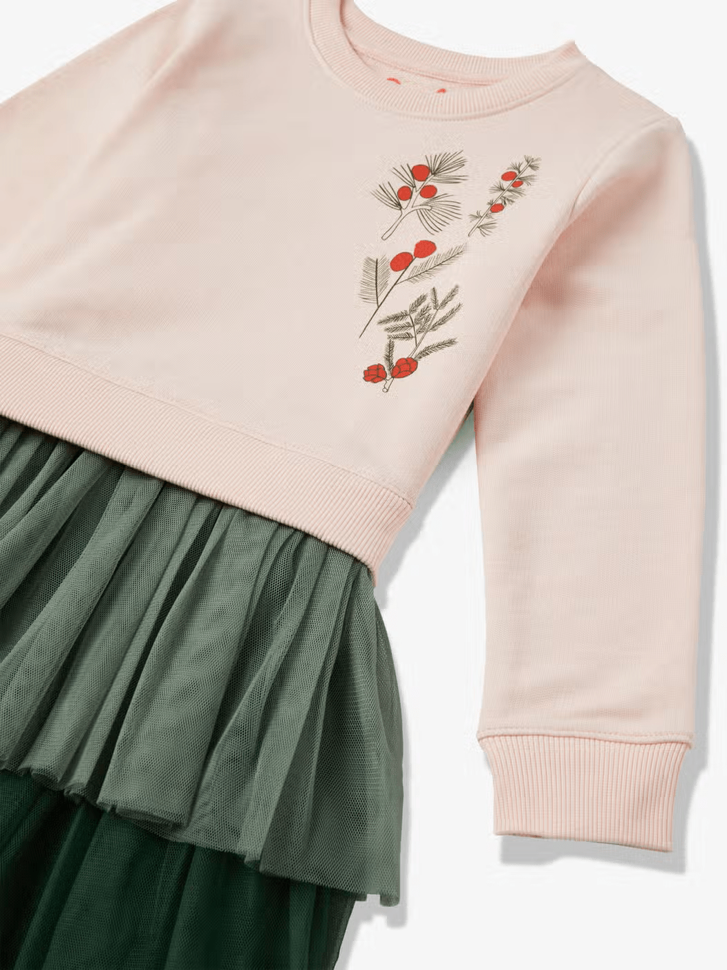 Tulle Sweatshirt Dress - Botany - Bossy Beans