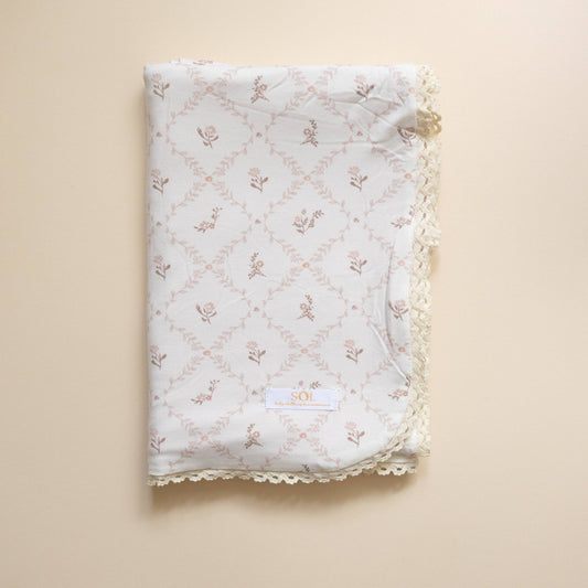 Vintage Rose Bamboo Blanket - Bossy Beans