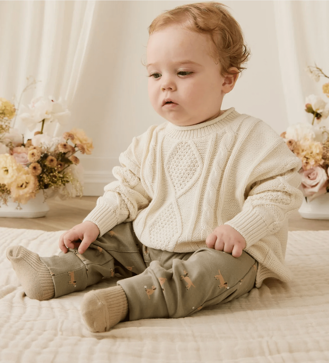 Wesley Baby Pant - Play Ball - Bossy Beans