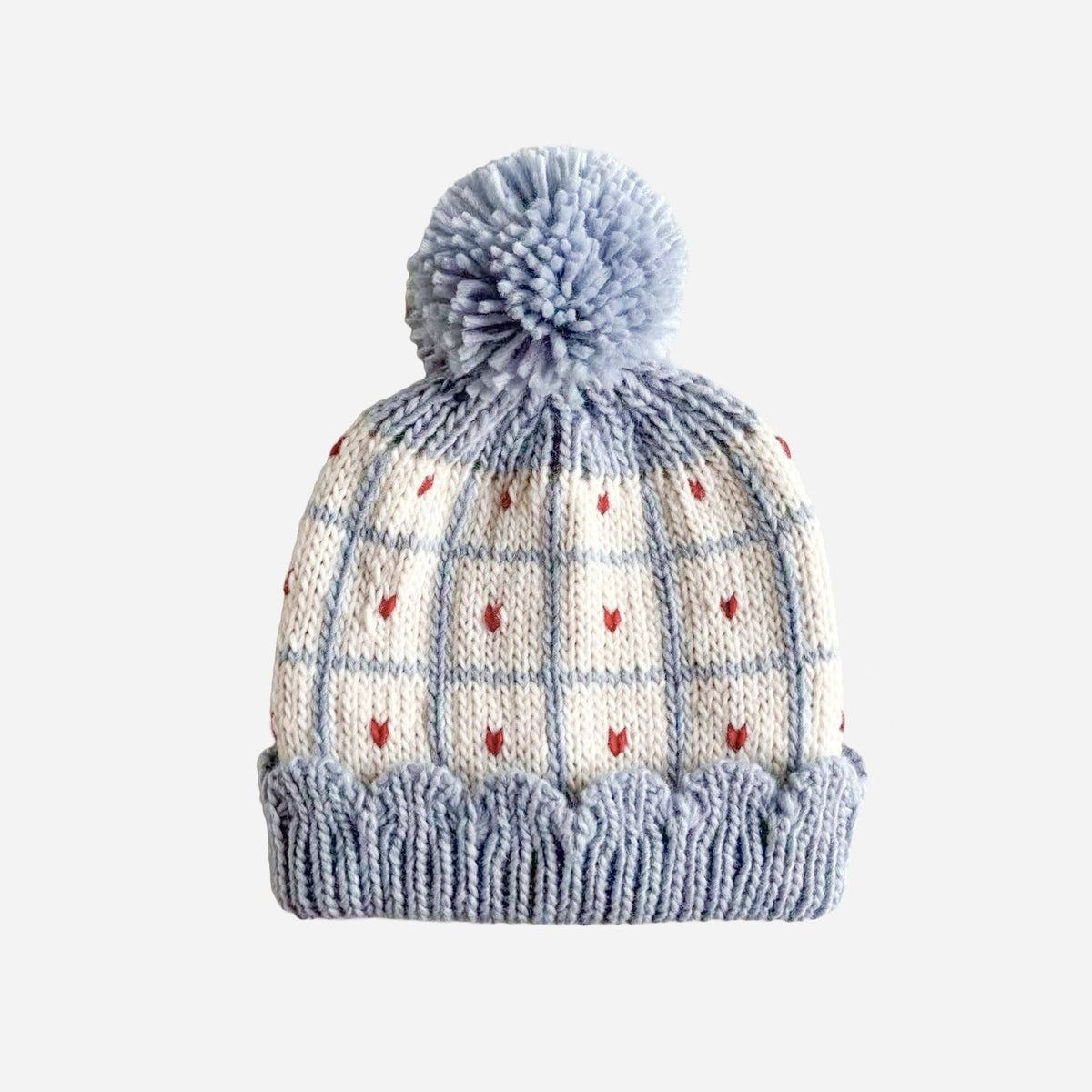 Windowpane Heart Hat - Bossy Beans