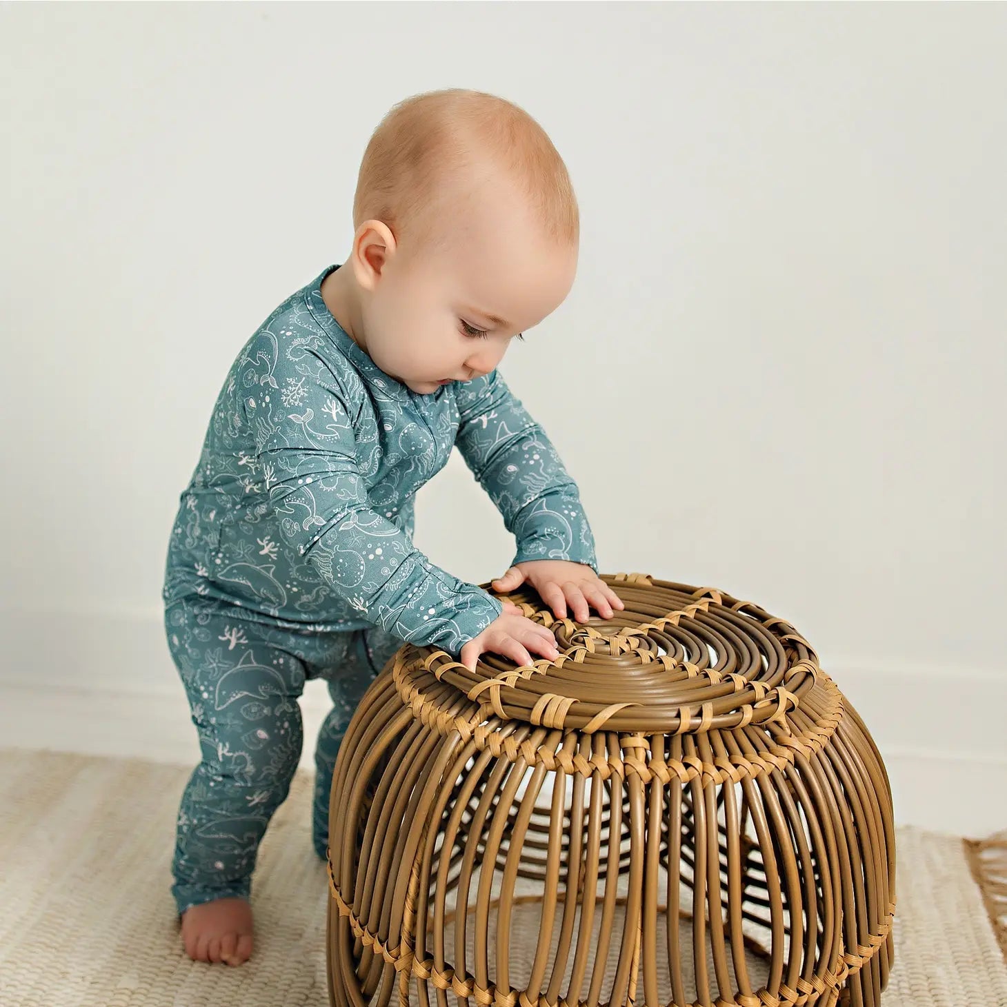 Zipper One Piece - Sea Life - Bamboo - Bossy Beans