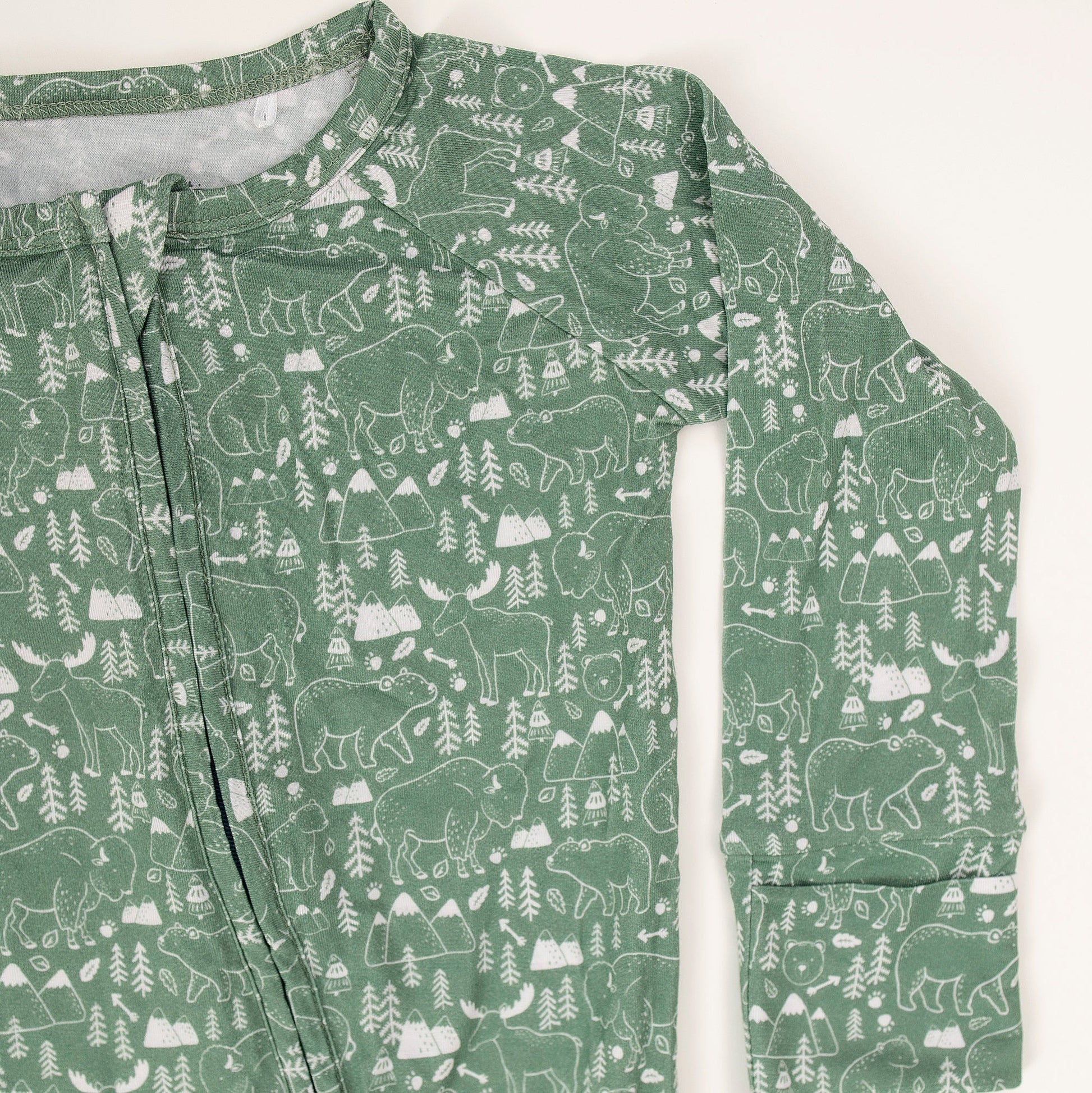 Zipper One Piece - Yellowstone - Bamboo - Bossy Beans