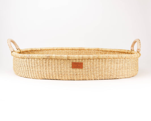 Jojo Baby Changing Basket - Natural Handle