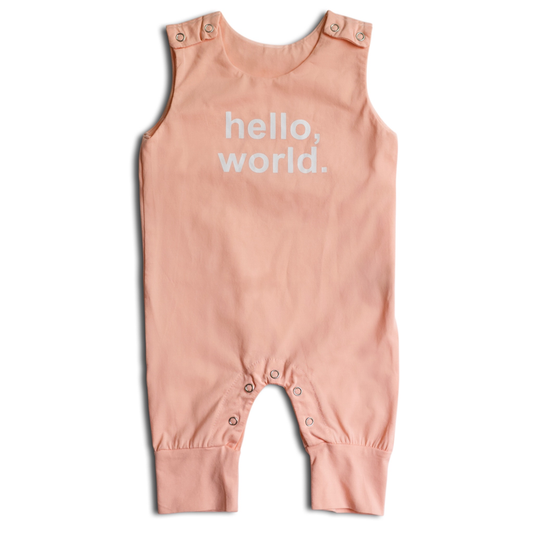 Romper: Hello World - Pink
