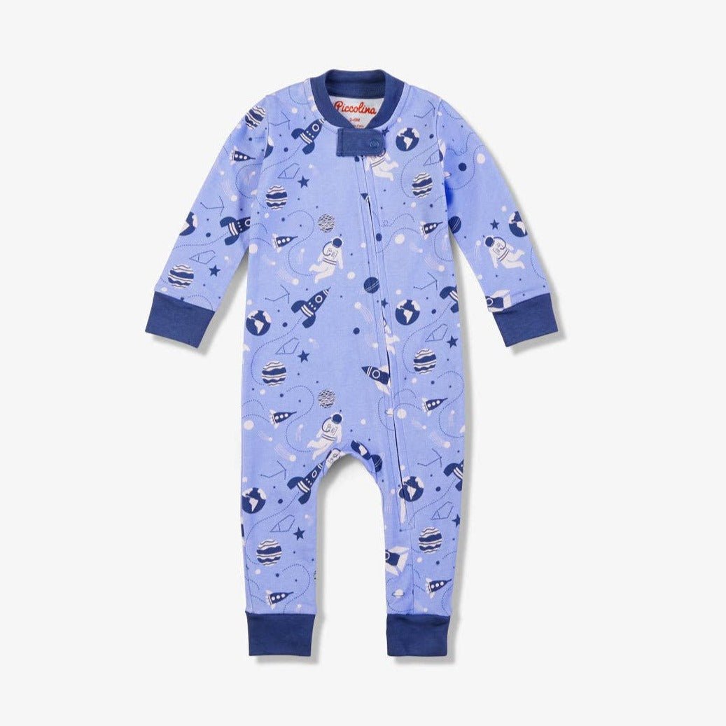 Cotton Footless Onesie - Space Exploration - Bossy Beans
