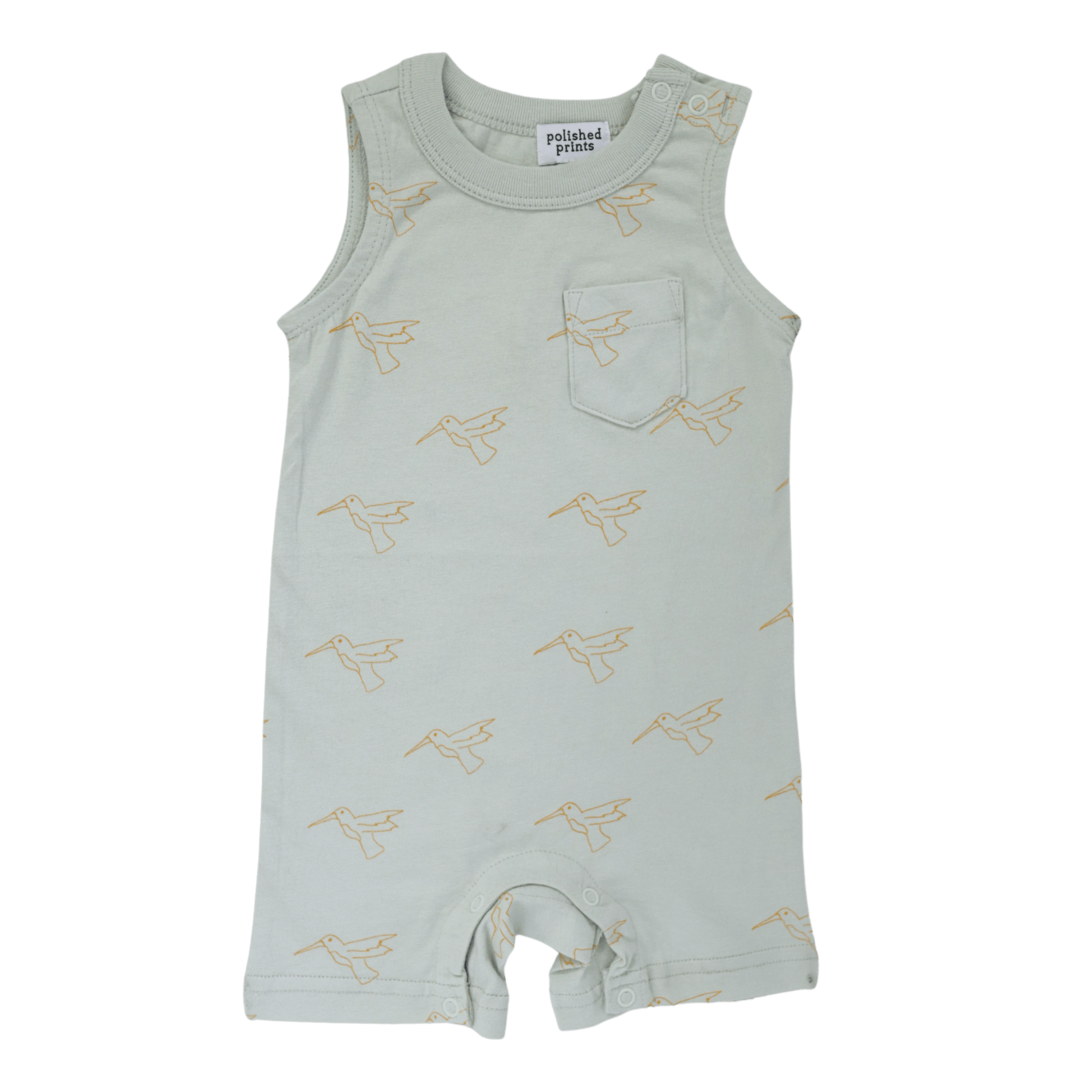 Hummingbird Shorty Romper - Organic Cotton - Bossy Beans