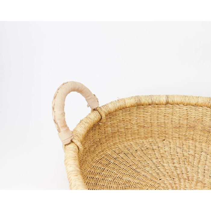 Jojo Baby Changing Basket - Natural Handle - Bossy Beans