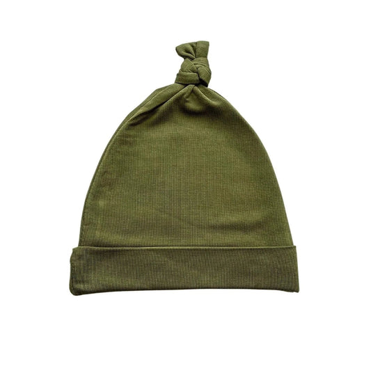 Knot Hat - Olive - Bossy Beans