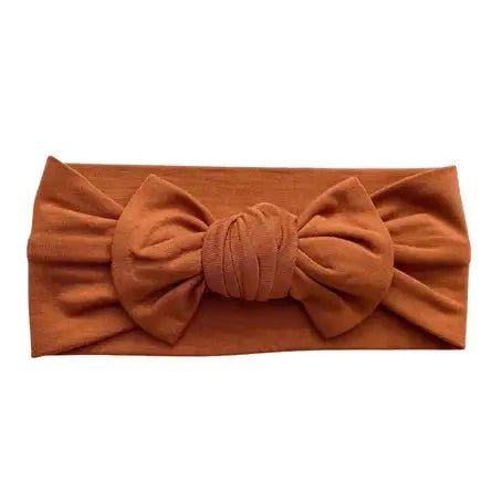 Knot Hat/Turbie/Bow - Cinnamon - Bossy Beans