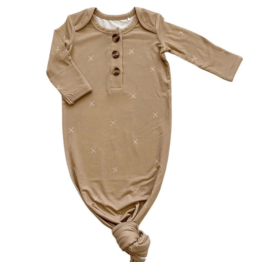 knotted baby gown