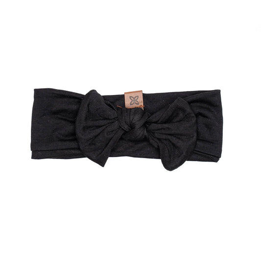 Knotted Bow - Onyx - Bossy Beans
