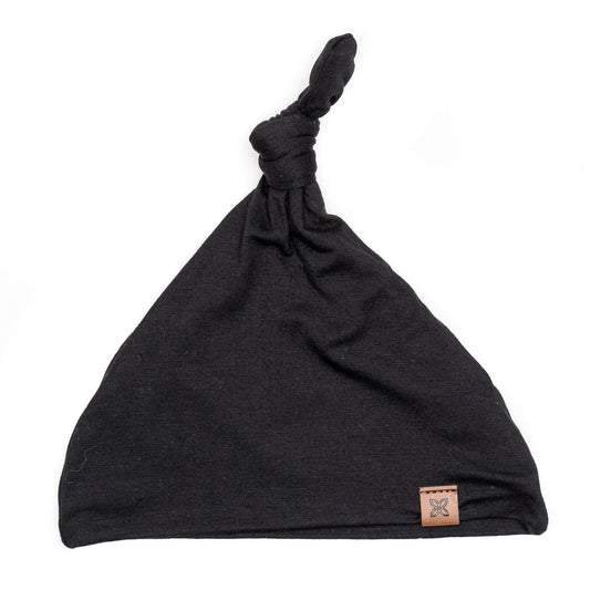 Knotted Hat - Onyx - Bossy Beans