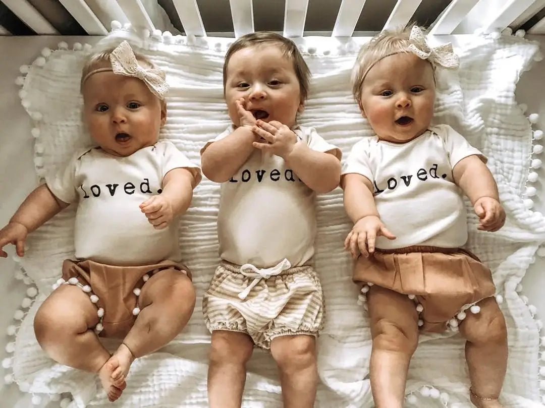 Loved Organic Baby Bodysuit | Short Sleeve - Bossy Beans
