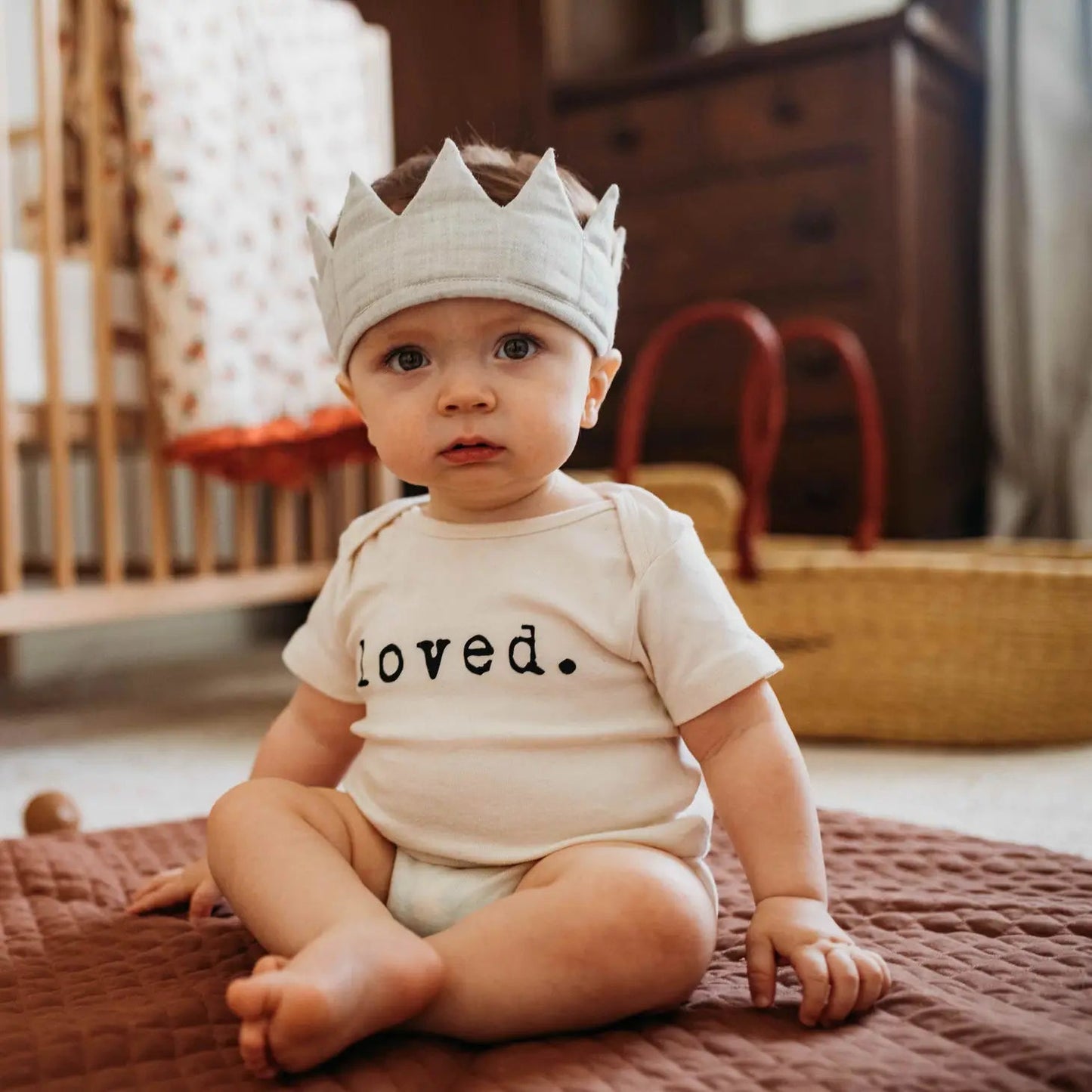Loved Organic Baby Bodysuit | Short Sleeve - Bossy Beans