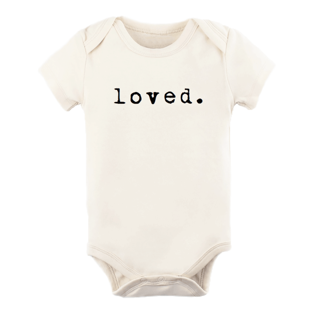 Loved Organic Baby Bodysuit | Short Sleeve - Bossy Beans