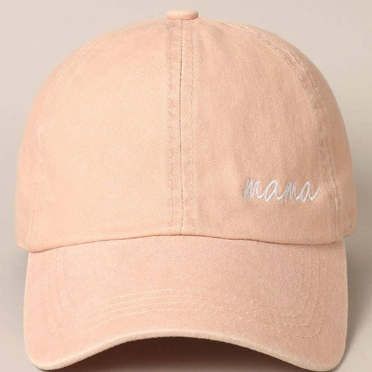 Mama Embroidery Baseball Cap (ADULT) - Bossy Beans