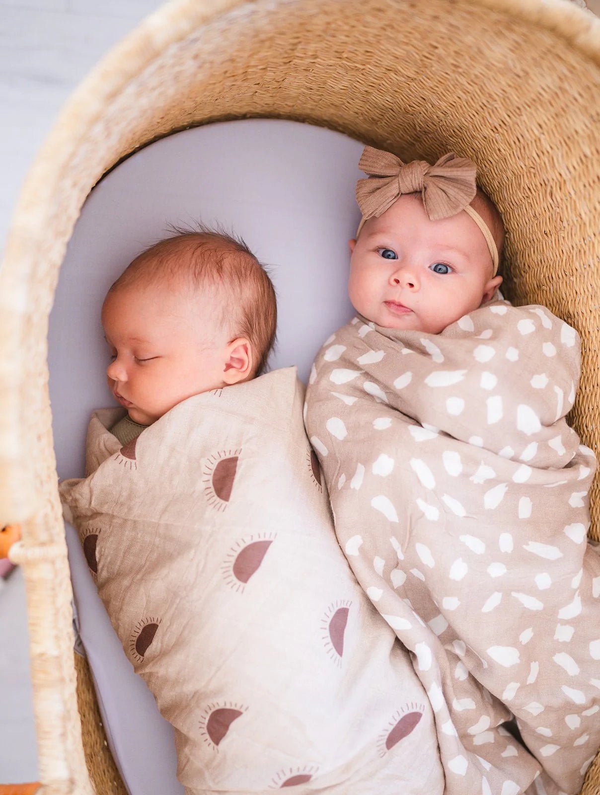 Natural Sunset Muslin Swaddle - Bossy Beans