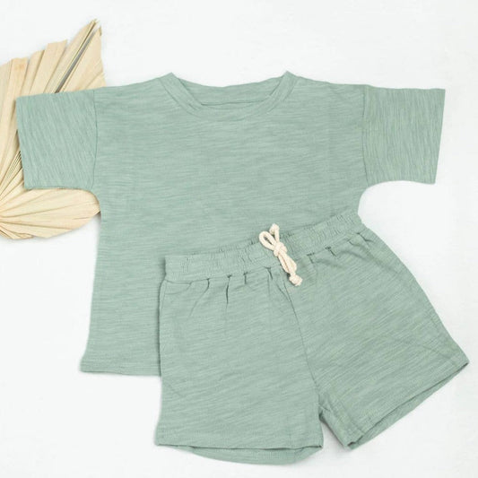 Organic Baby Lounge Set - Sage - Bossy Beans