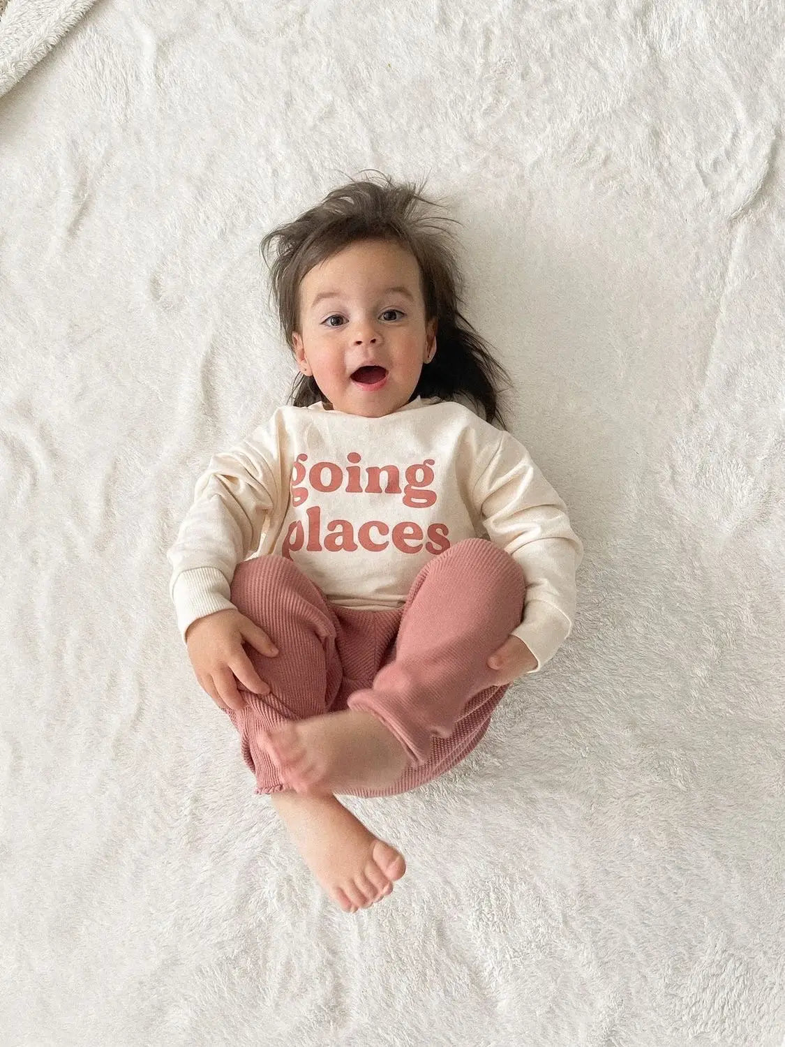 Organic Sweatshirt - Going Places - Bossy Beans