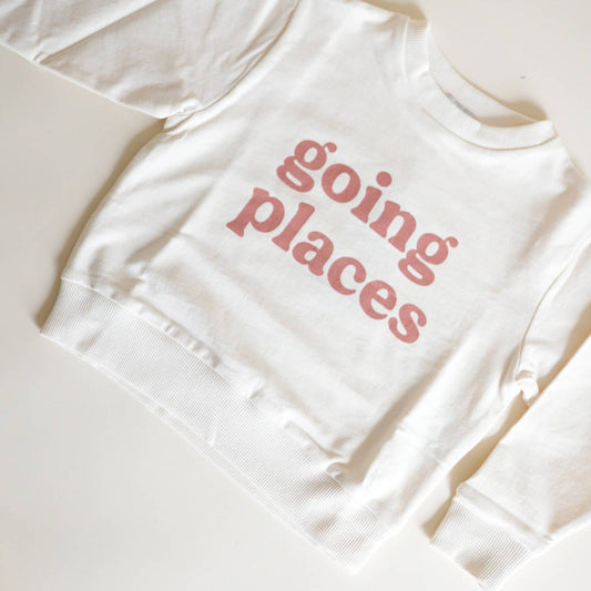 Organic Sweatshirt - Going Places - Bossy Beans