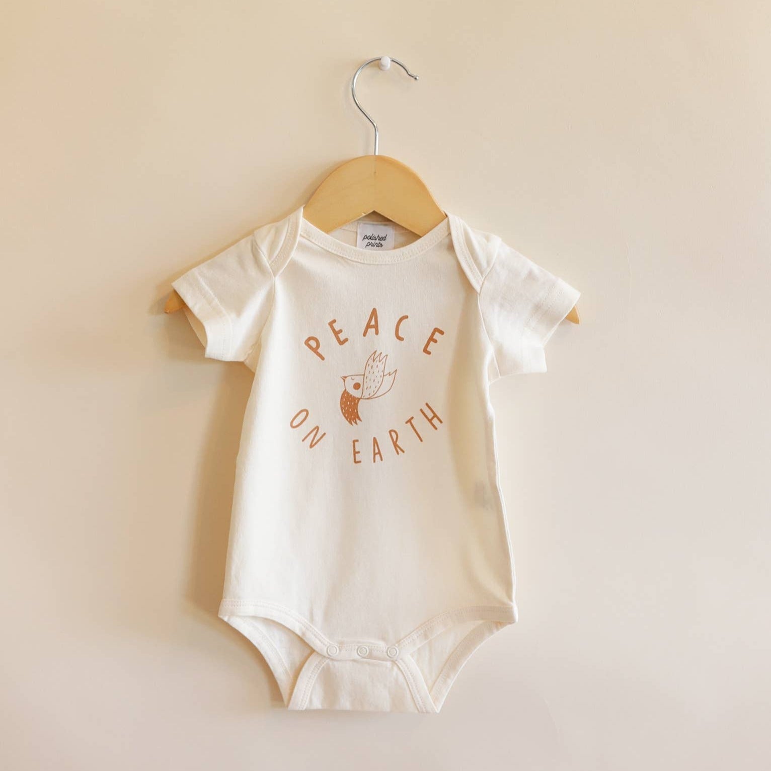 Peace on Earth Baby Bodysuit - Bossy Beans