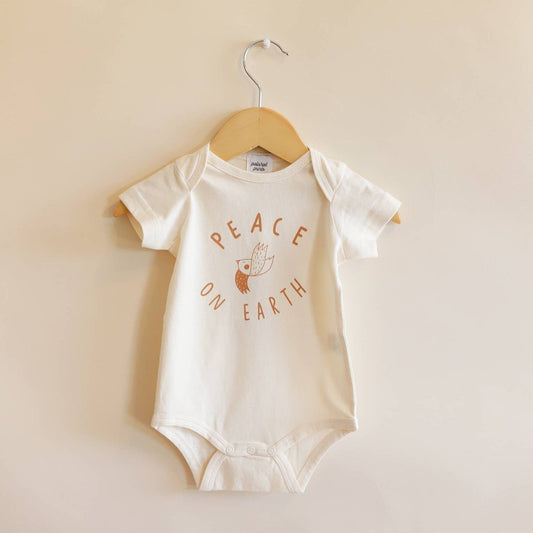 Peace on Earth Baby Bodysuit - Bossy Beans