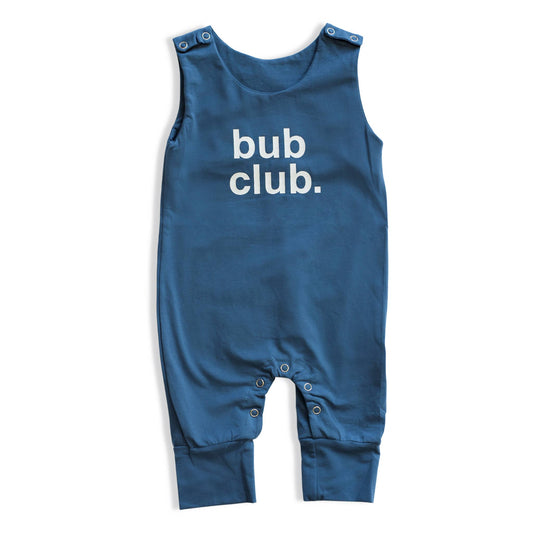 Romper: Bub Club - Blue - Bossy Beans