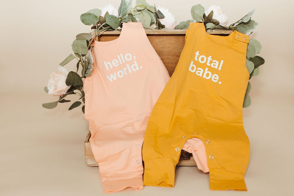 Romper: Hello World - Pink - Bossy Beans