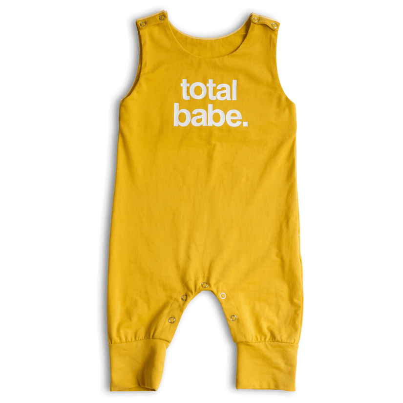 Romper: Total Babe - Sunshine Yellow - Bossy Beans