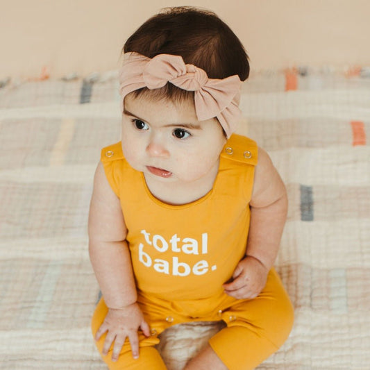 Romper: Total Babe - Sunshine Yellow - Bossy Beans