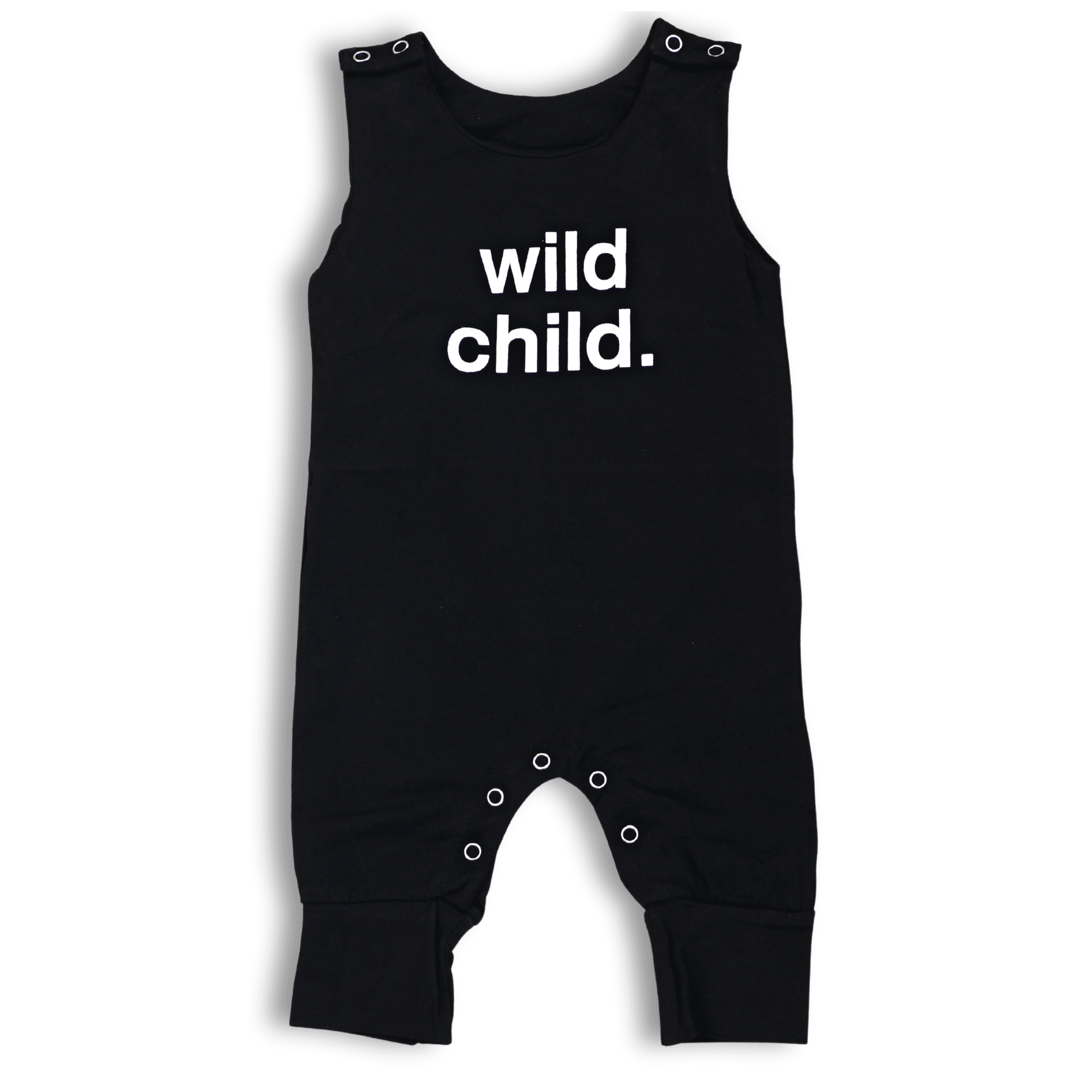 Romper: Wild Child - Black - Bossy Beans