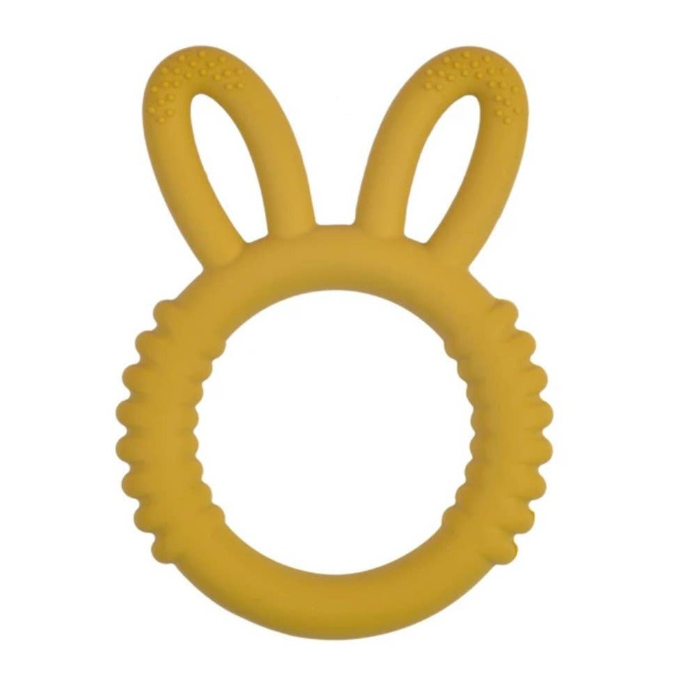 Silicone Bunny Teether - Assorted Colors - Bossy Beans