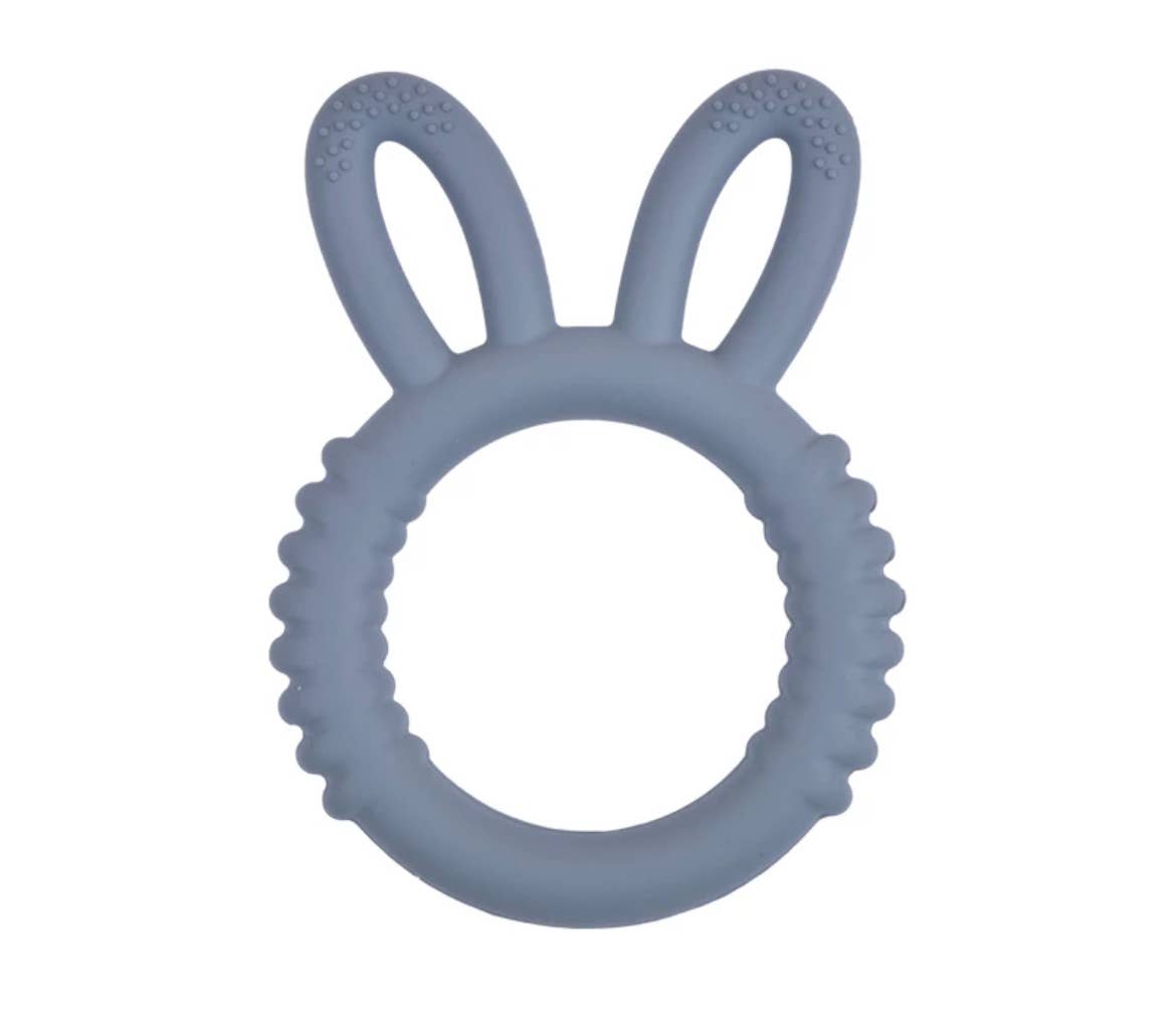 Silicone Bunny Teether - Assorted Colors - Bossy Beans