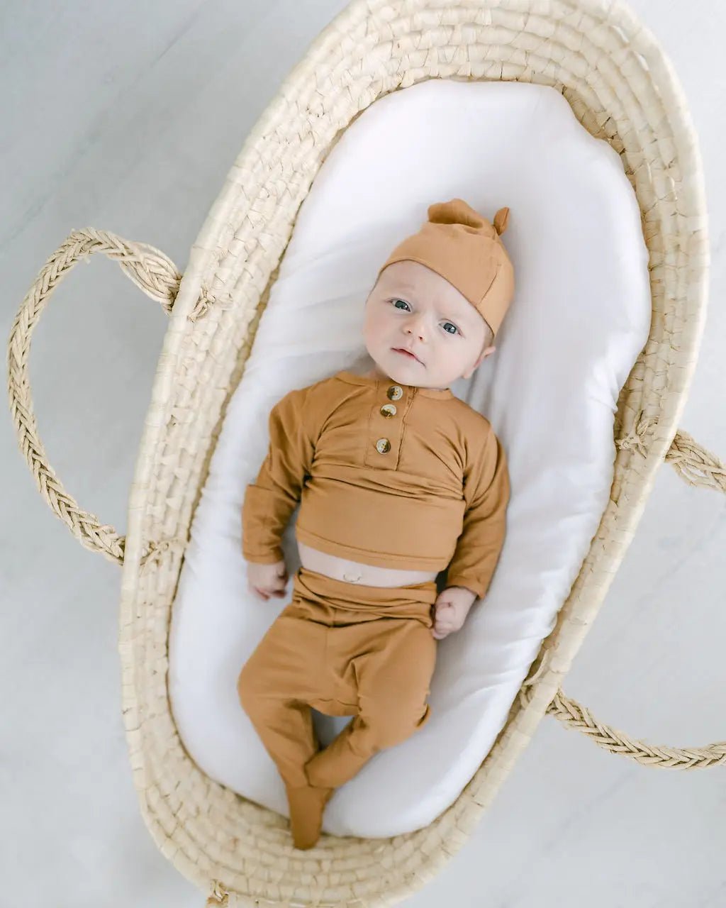 Top & Bottom Set - Camel - Bossy Beans