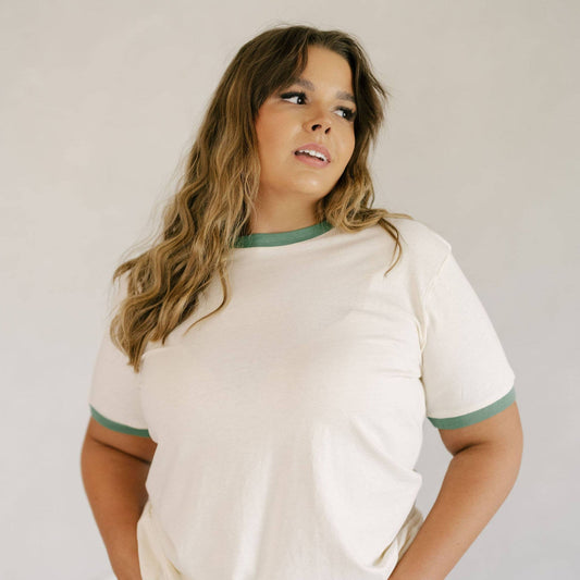 Womens Ringer Tee - Matchy Matchy! - Bossy Beans